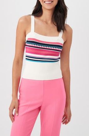 Trina Turk Casady Stripe Sweater Camisole in Whitewash Multi at Nordstrom Rack, Size X-Large
