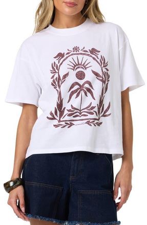 O'Neill Framed Flora Graphic Tee in White at Nordstrom, Size Xx-Large