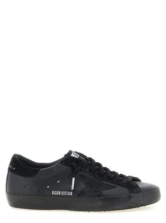 Golden Goose Black Solid Super-Star Sneakers