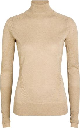 Joseph Leblanc Lurex Knit top - Beige - S (UK8-10 / S)