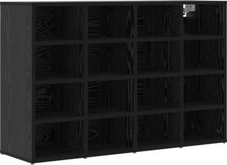 vidaXL Vidaxl - Shoe Cabinet Black oak 52.5 x 30 x 50 cm Engineered wood