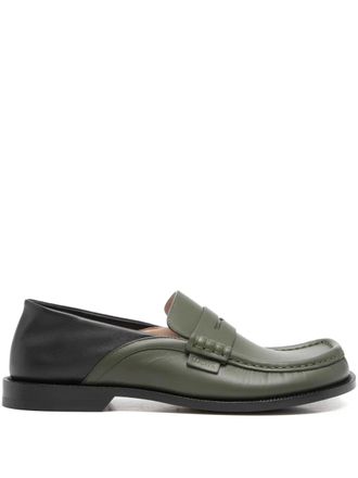 Loewe Loafers met vlakken - Groen