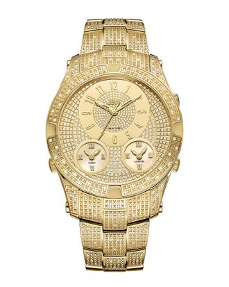 JBW Jbw Mens Jet Setter Iii Diamond & Crystal Watch