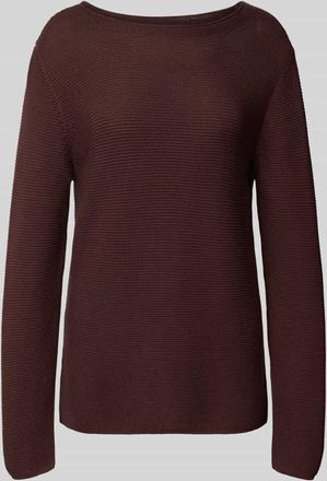 Marc O'Polo Regular Fit Strickpullover aus reiner Baumwolle in Bordeaux, Größe XXL