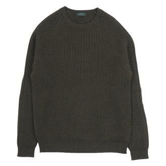 Zanone Round-neck Knitwear - male - Zanone - Round-neck Knitwear - Green - 3XL - Knitwear