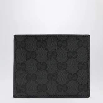 Gucci Essence Classic bifold wallet in GG canvas, black