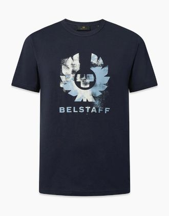 Belstaff Mens Belstaff Blur T-Shirt Dark Ink - Black - Size: 38