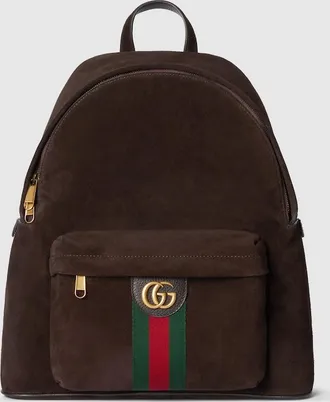 Gucci Ophidia Medium Backpack, Brown, Suede
