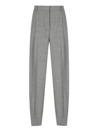 Fabiana Filippi Grey Lightpoint Detail Wool Pants