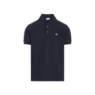 Etro Blue Embroidery Logo Polo