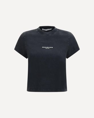 Alexander Wang Short-sleeve T-shirt with central logo print Female S