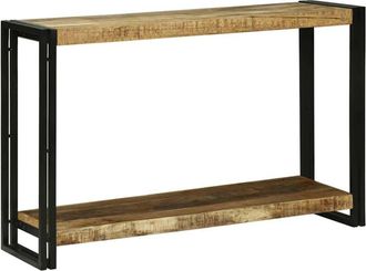 vidaXL Mesa Consola 120 X 33 X 75 Cm Madera Maciza De Mango Rugosa Vidaxl