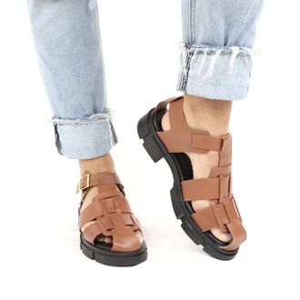 Shoe The Bear Womens Alva Fisherman Sandals In Tan