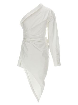 Alexander Wang Asymmetrical One-Shoulder Dress - White