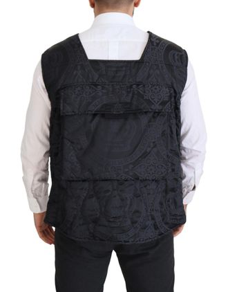 Dolce & Gabbana Nylon Full-Zip Vest - Black