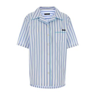 Dolce & Gabbana Shirts, female, Blue, Size: M Camicia