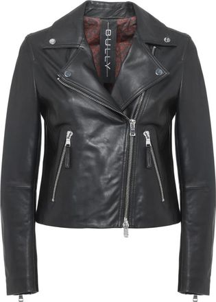Bully Giacca in Pelle - - Jackets - Donna - Nero - S
