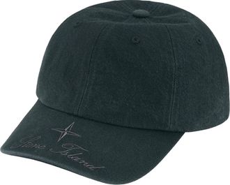 SUPREME FW23 Week 10 STONE ISLAND Twill 6-Panel Cap Black SUP-FW23-2418