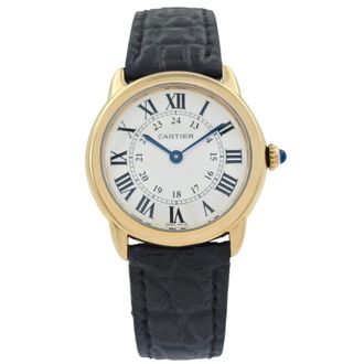 Cartier Pre-owned Cartier Ronde Solo De Cartier Silvered opalined Dial Ladies Watch W6700355