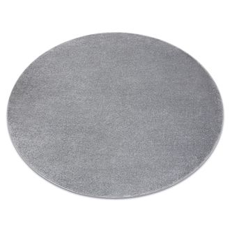 RugsX RugsX Softy Rug in Grey | Size: 200 cm diameter