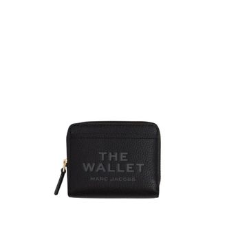 Marc Jacobs Grained Leather Wallet with Logo Print - female - Marc Jacobs - Wallets & Cardholders - Black - ONE SIZE - Accessories