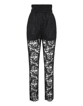 Philipp Plein Long Trousers Lace