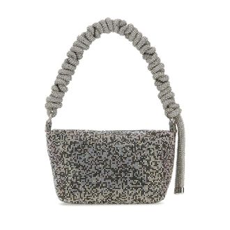 Kara Black Rhinestones Handbag