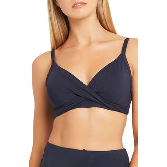 Sea Level Australia Twist Front DD- & E-Cup Underwire Bikini Top in Night Sky at Nordstrom Rack, Size 6 Us / 10 Au