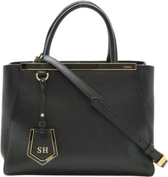 Fendi Pre-owned Handbags, female, Black, Size: ONE SIZE Pre-owned 2Jours Handbag
