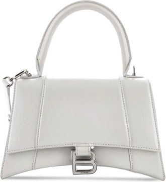 Balenciaga Hourglass Top Handle Bag Leather Small satchel - Wit