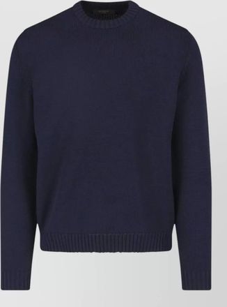 Zanone ribbed virgin wool crewneck jumper