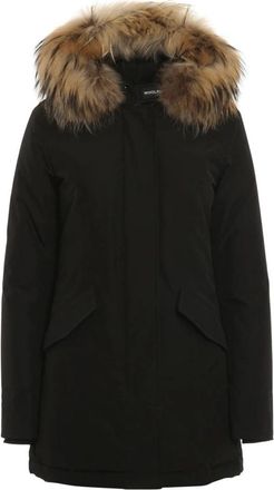 Woolrich Arctic Raccoon Parka - Dames - Parka Jassen - Zwart - 2XL - Katoen - Jassen