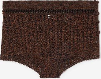 Burberry Crochet Moulin&eacute; Cotton Shorts