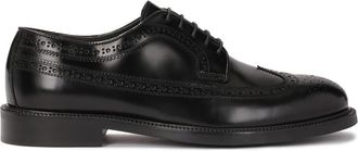 Kazar Zwarte brogues op een leren zool - Heren - Nette schoenen - Zwart - 42 EU - Leer - Schoenen