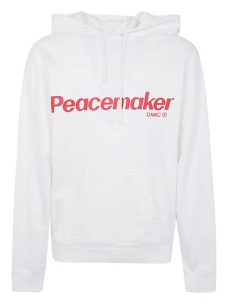 OAMC graphic-print hoodie - women - Cotton - M - White