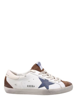 Golden Goose Leather Upper Sneakers with Suede Accents and Vintage Details