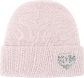 Chanel Pre-owned Katoenen Hoed - Dames - Vintage Accessoires - Roze - ONE Size - Katoen - Vintage