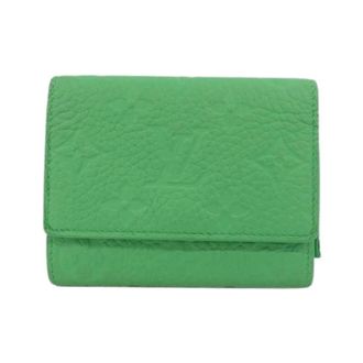 Louis Vuitton Pre-owned Wallets, female, Green, Size: ONE SIZE Pre-owned Taurillon Wallet (tri-fold)
