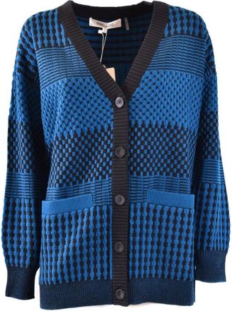 Diane Von F&uuml;rstenberg Zwarte Cardigan voor Dames Aw 23 - Dames - Vesten - Zwart - M - Wol - Truien & Vesten