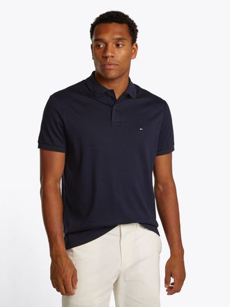 Tommy Hilfiger Poloshirt TOMMY HILFIGER LIQUID COTTON ESSENTIAL REG POLO, Herren, Gr. XXL, blau (desert sky), Jersey, Obermaterial: 100% Baumwolle, Shirts Poloshirt