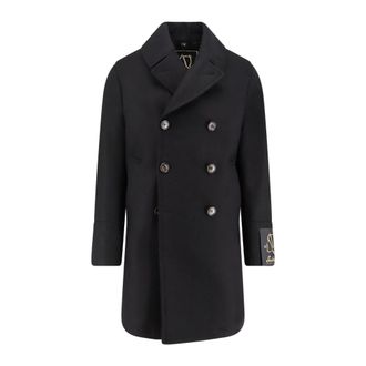Sealup Double-Breasted Jas - Heren - Mantel - Grijs - 2XL - Wol - Jassen