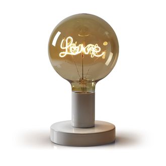 Daylight Italia L&aacute;mpara de mesa blanca G125 love 5W 250Lm E27 1800K