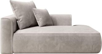 VENTE-UNIQUE.COM Div&aacute;n fijo poli&eacute;ster beige