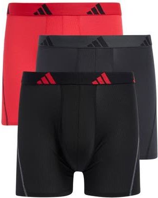 adidas All Day Mesh 3-Pack Boxer Briefs in Carbon Grey/Ruby Red/Black at Nordstrom Rack, Size X-Large