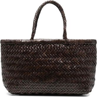 Dragon Diffusion Interwoven Leather Tote Bag