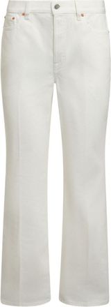 Gucci White Trumpet Denim Cotton Jeans