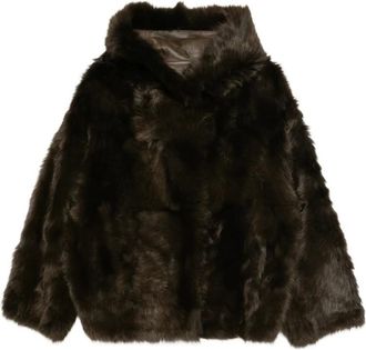 Yves Salomon Mujer, Chaquetas, Marr&oacute;n, Talla: S