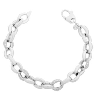 Orphelia WoMens 925 Sterling Silver Bracelet - ZA-7175 - One Size