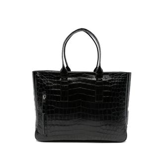 Tom Ford Crocodile-effect Leather Tote Bag