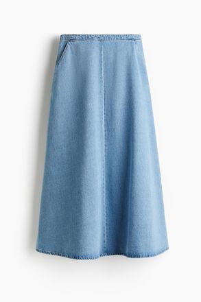 H&M Midijupe aus Denim - Blue
